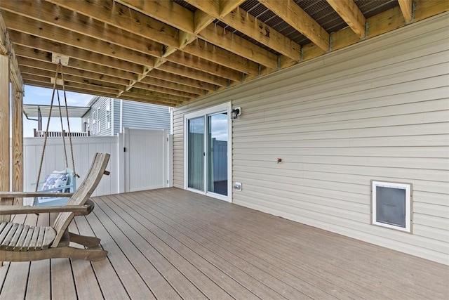 view of wooden terrace