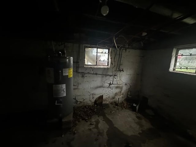 2 Morgan St, South Fayette, PA 15064 - basement featuring plenty of natural light and water heater