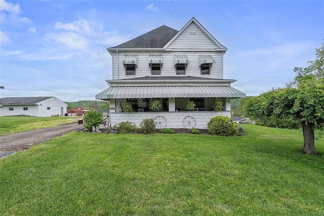 1320 3rd St, Jefferson Hills, PA 15025 - view of front of house featuring a front lawn and a shingled roof