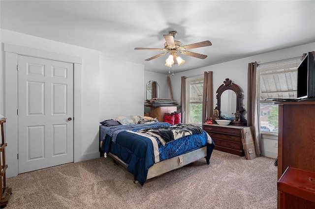 1320 3rd St, Jefferson Hills, PA 15025 - carpeted bedroom featuring a ceiling fan