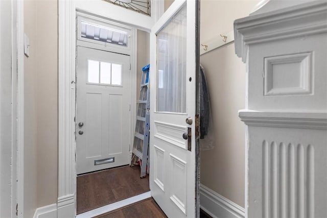 607 Tripoli St, Central North Side, PA 15212 - doorway featuring dark wood finished floors