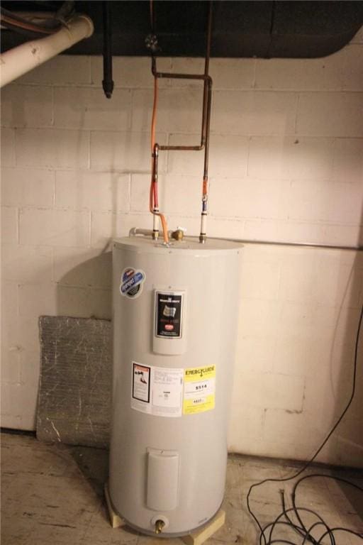 utilities featuring electric water heater