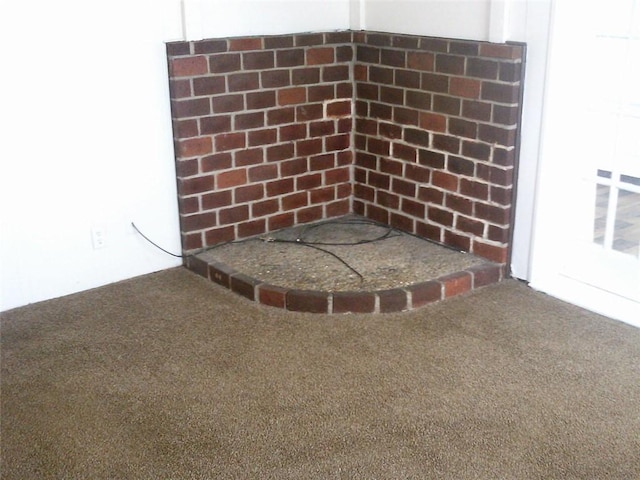 detailed view of brick siding