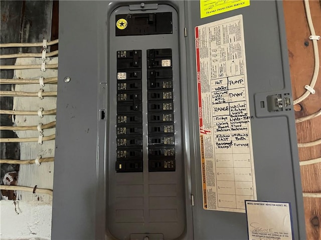 utility room featuring electric panel