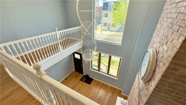3902 Liberty Ave, Bloomfield, PA 15224 - stairs with wood finished floors and baseboards