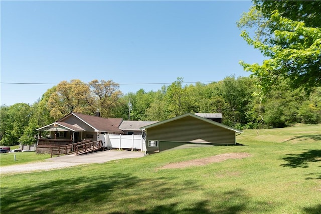 1207 Luciusboro Rd, Blairsville Area, PA 15717 - view of side of property with driveway and a lawn