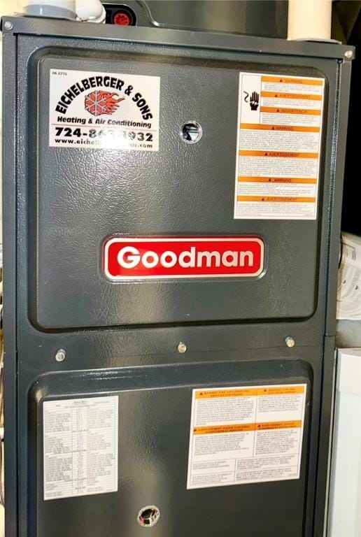 detailed view of heating unit