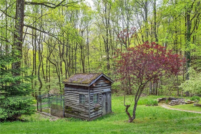 2847 National Pike, Wharton Twp, PA 15421 - view of shed with a forest view