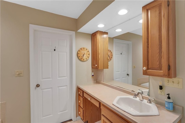 2847 National Pike, Wharton Twp, PA 15421 - bathroom with recessed lighting and vanity