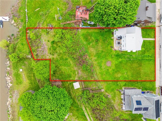 707 Atlantic Ave, Monaca, PA 15061 - aerial view of property and surrounding area featuring property boundaries highlighted