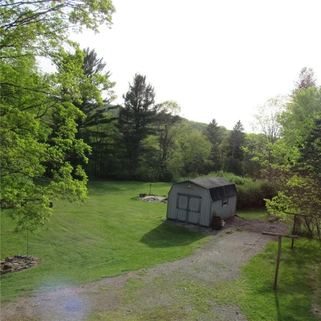2255 Copper Kettle Hwy, Middlecreek Twp, PA 15557 - view of green lawn with a storage shed and an outdoor structure