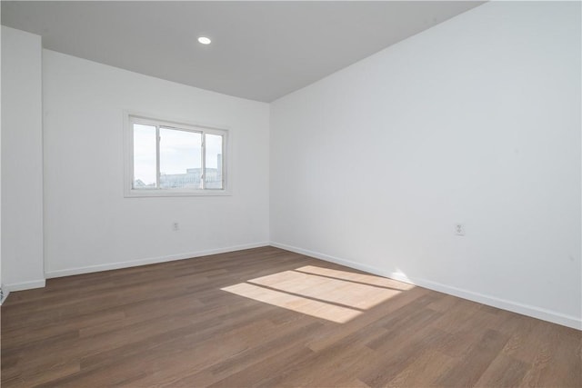 61 Greenbush St, Mt Washington, PA 15211 - empty room with wood finished floors and recessed lighting