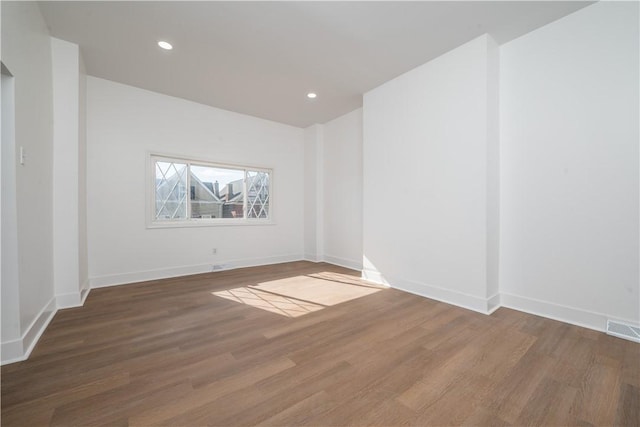 61 Greenbush St, Mt Washington, PA 15211 - empty room with wood finished floors and recessed lighting