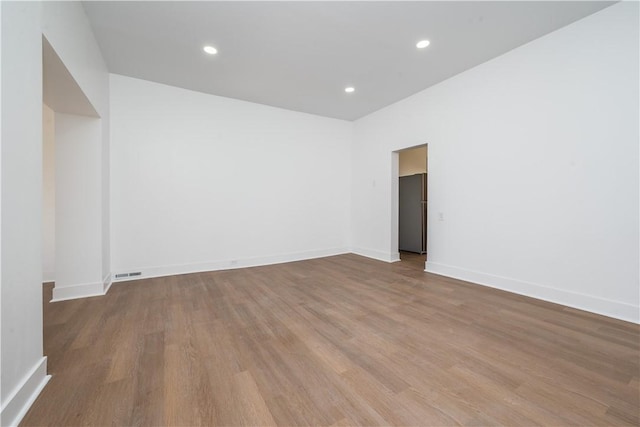 61 Greenbush St, Mt Washington, PA 15211 - spare room featuring wood finished floors and recessed lighting