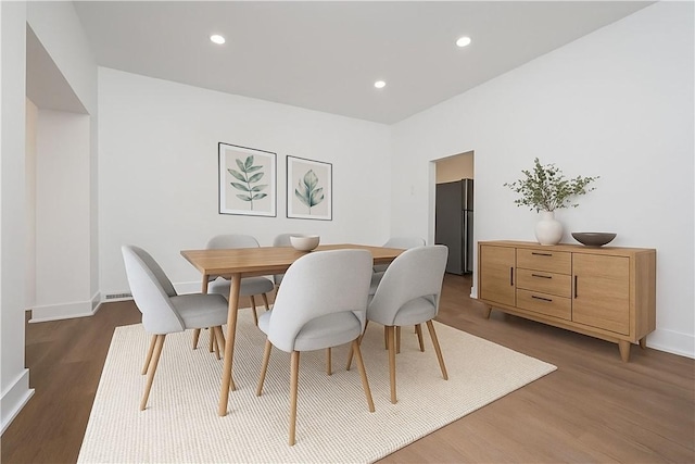 61 Greenbush St, Mt Washington, PA 15211 - dining space with wood finished floors and recessed lighting