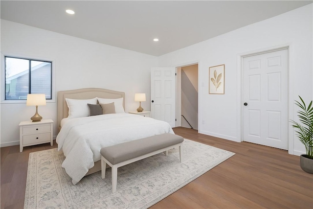 61 Greenbush St, Mt Washington, PA 15211 - bedroom with wood finished floors and recessed lighting