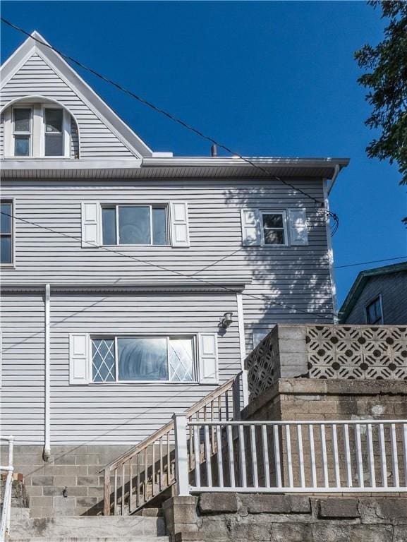 61 Greenbush St, Mt Washington, PA 15211 - view of property exterior featuring stairs