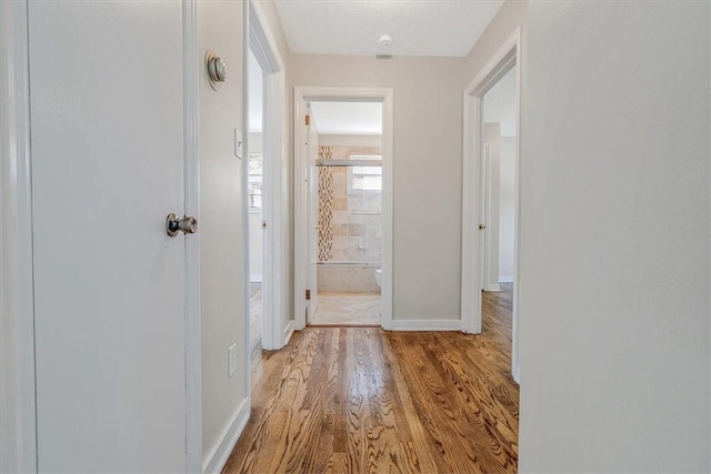 417 Orchard Dr, Mt Lebanon, PA 15228 - hallway featuring wood finished floors and baseboards
