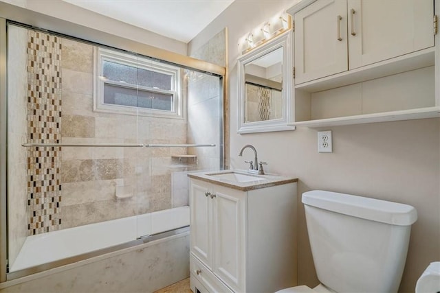 417 Orchard Dr, Mt Lebanon, PA 15228 - full bath with toilet, bath / shower combo with glass door, and vanity