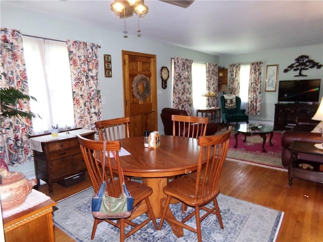 959 E Main St, Somerset Boro, PA 15501 - dining space featuring light wood finished floors and ceiling fan