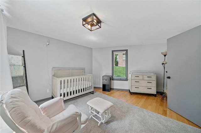 bedroom featuring wood finished floors