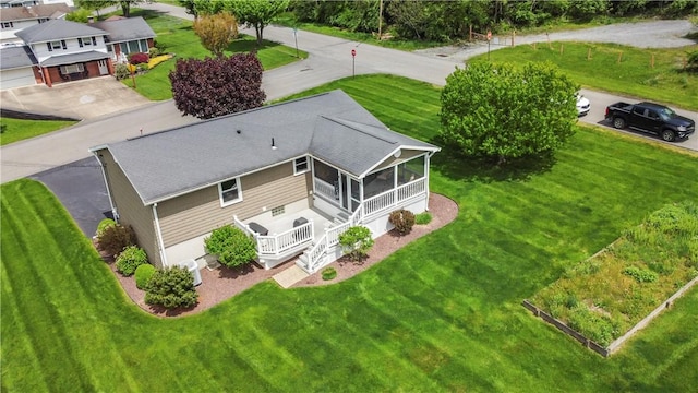 aerial view of property and surrounding area