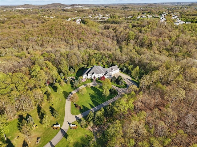 0 Freshcorn Rd, Cranberry Twp, PA 16066 - aerial view of property and surrounding area with a heavily wooded area