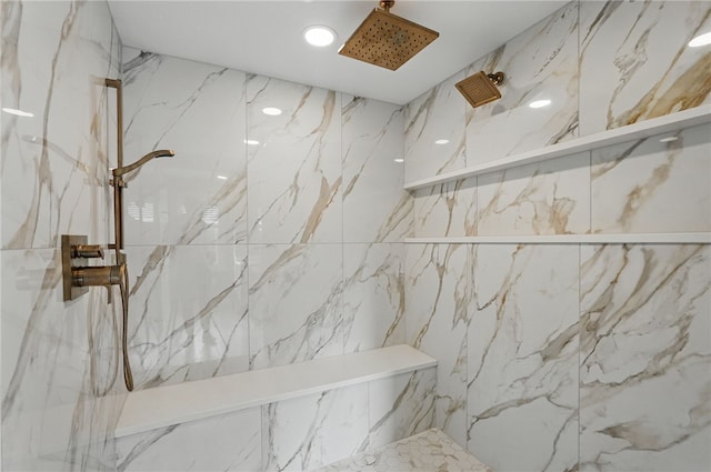 104 Ross Creek Ln, Peters Twp, PA 15367 - full bathroom with a marble finish shower