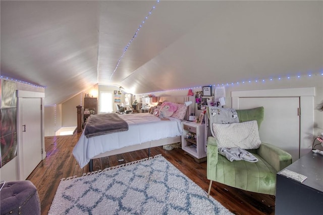 1010 Glenshaw Ave, Shaler, PA 15116 - bedroom featuring wood-type flooring and lofted ceiling