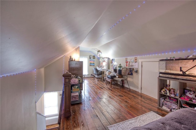 1010 Glenshaw Ave, Shaler, PA 15116 - additional living space featuring wood-type flooring, vaulted ceiling, and baseboards