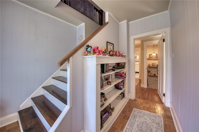 1010 Glenshaw Ave, Shaler, PA 15116 - stairs with wooden walls