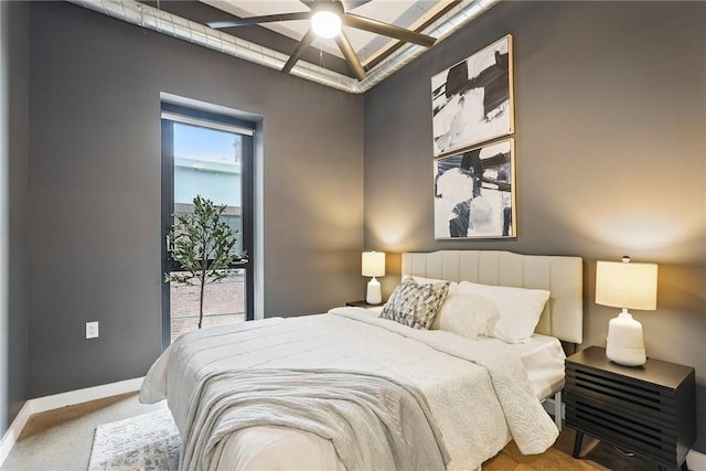 bedroom with baseboards