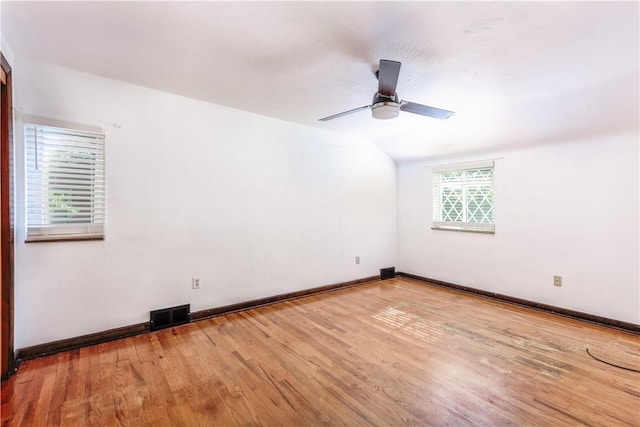 5251 Meadowgreen Dr, Whitehall, PA 15236 - spare room with light wood-style flooring, baseboards, and a ceiling fan