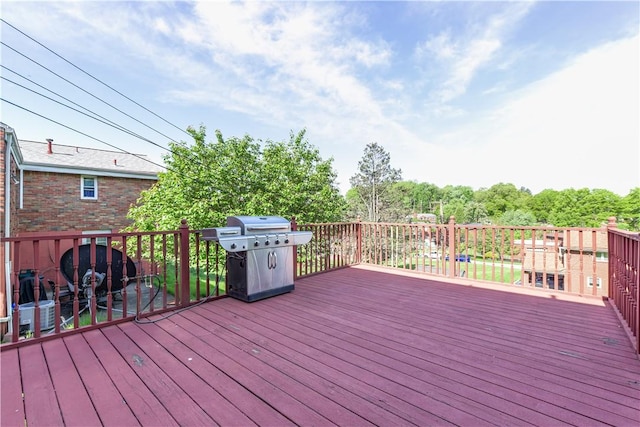 5251 Meadowgreen Dr, Whitehall, PA 15236 - wooden deck featuring a grill