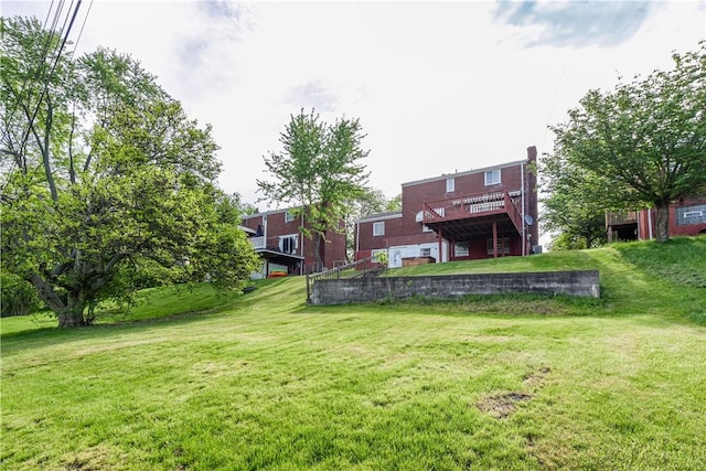 5251 Meadowgreen Dr, Whitehall, PA 15236 - view of grassy yard featuring a deck