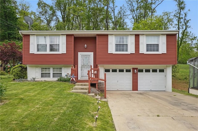 945 Key W Dr, Plum Boro, PA 15239 - raised ranch with a garage, a front lawn, and concrete driveway