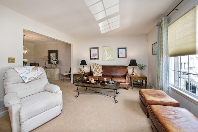 707 Cherry Blossom Ct, Murrysville, PA 15626 - living area with carpet flooring and baseboards