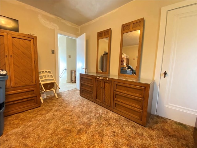 bedroom featuring carpet