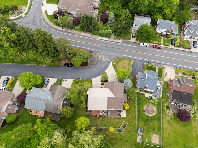 aerial overview of property's location featuring nearby suburban area
