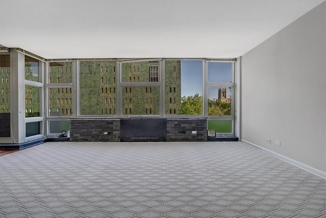 unfurnished sunroom featuring plenty of natural light
