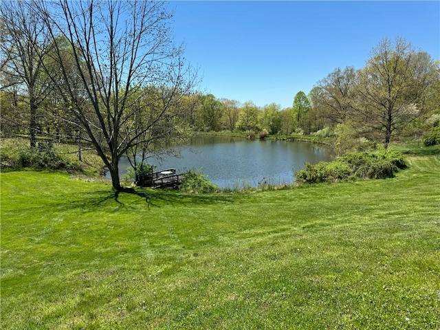 259 Old Mercer Rd, Springfield Twp Mer, PA 16156 - water view with a heavily wooded area