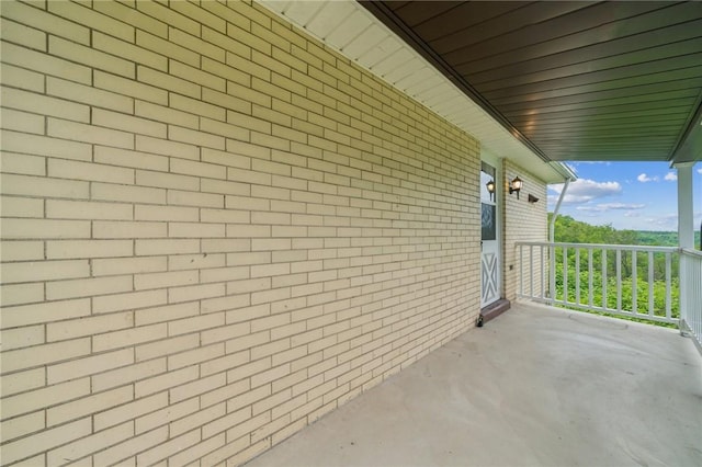 view of balcony