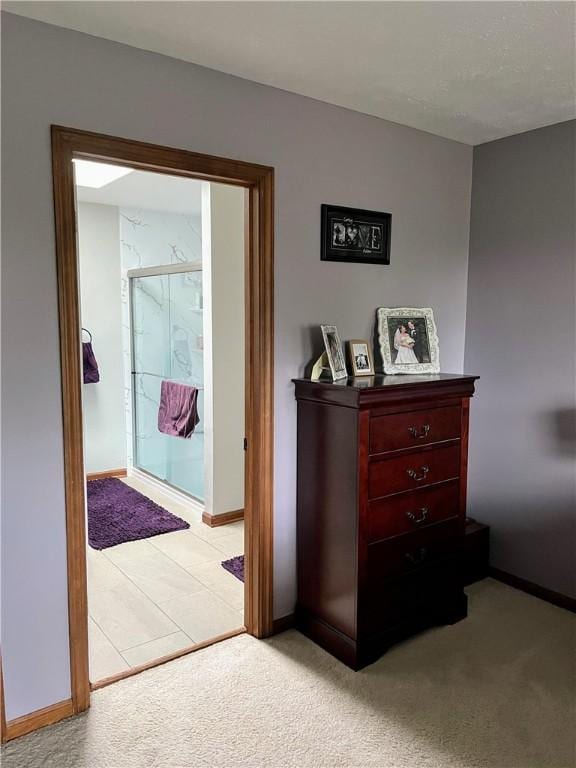 1016 Timberwood Ct, Murrysville, PA 15668 - hallway with baseboards and light carpet