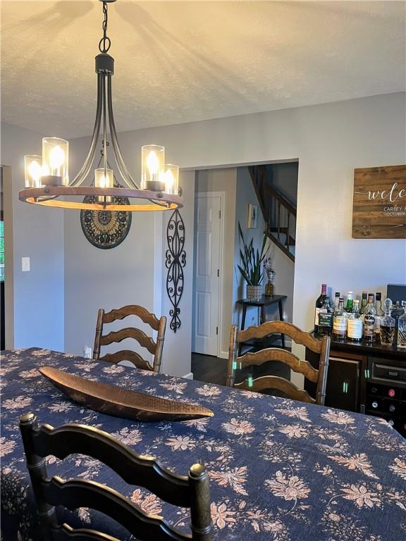1016 Timberwood Ct, Murrysville, PA 15668 - dining space with a chandelier