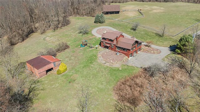 584 Park Rd, Chippewa Twp, PA 15010 - aerial view of property and surrounding area featuring rural landscape
