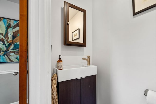 bathroom featuring vanity