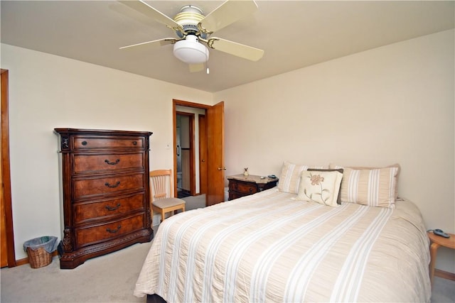 1410 Transverse Ave, Carrick, PA 15210 - carpeted bedroom featuring a ceiling fan and baseboards