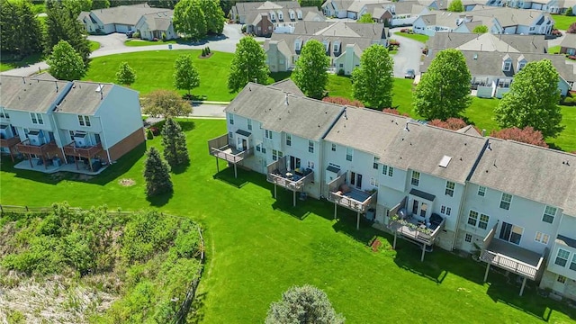 aerial perspective of suburban area