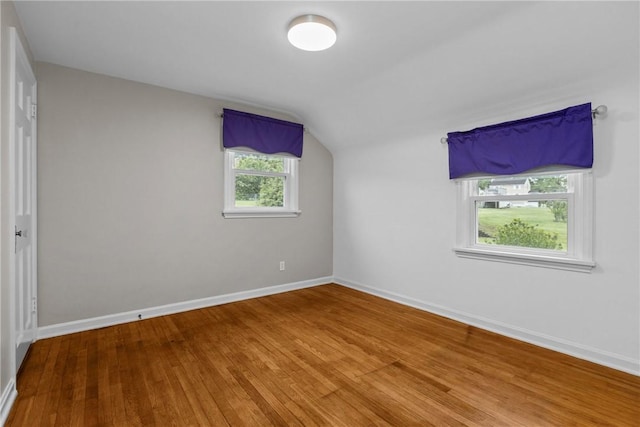202 Pickwick Dr, Bethel Park, PA 15102 - additional living space featuring lofted ceiling, wood finished floors, and baseboards