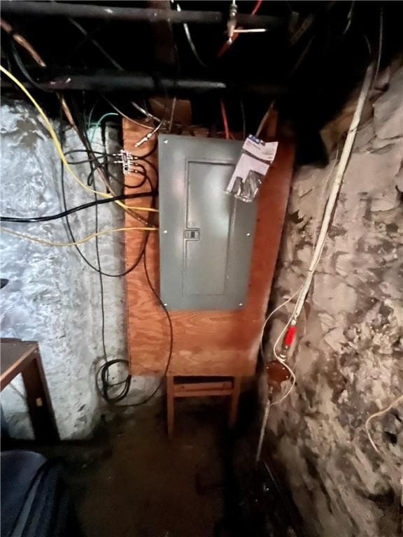 utility room featuring electric panel